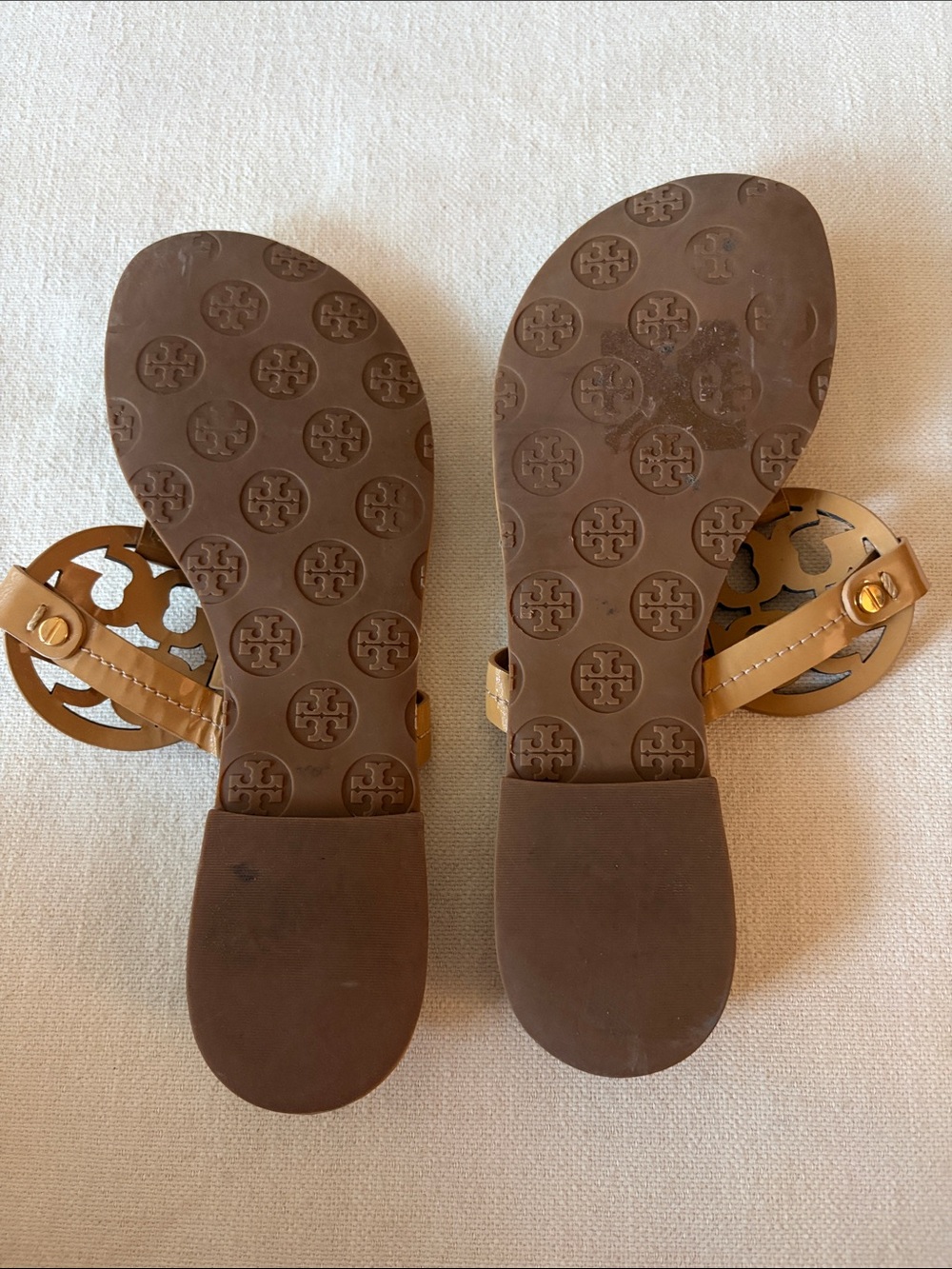 TORY BURCH | Tan Miller Leather Sandal (Women) - Size 8.5M - Picture 6 of 15